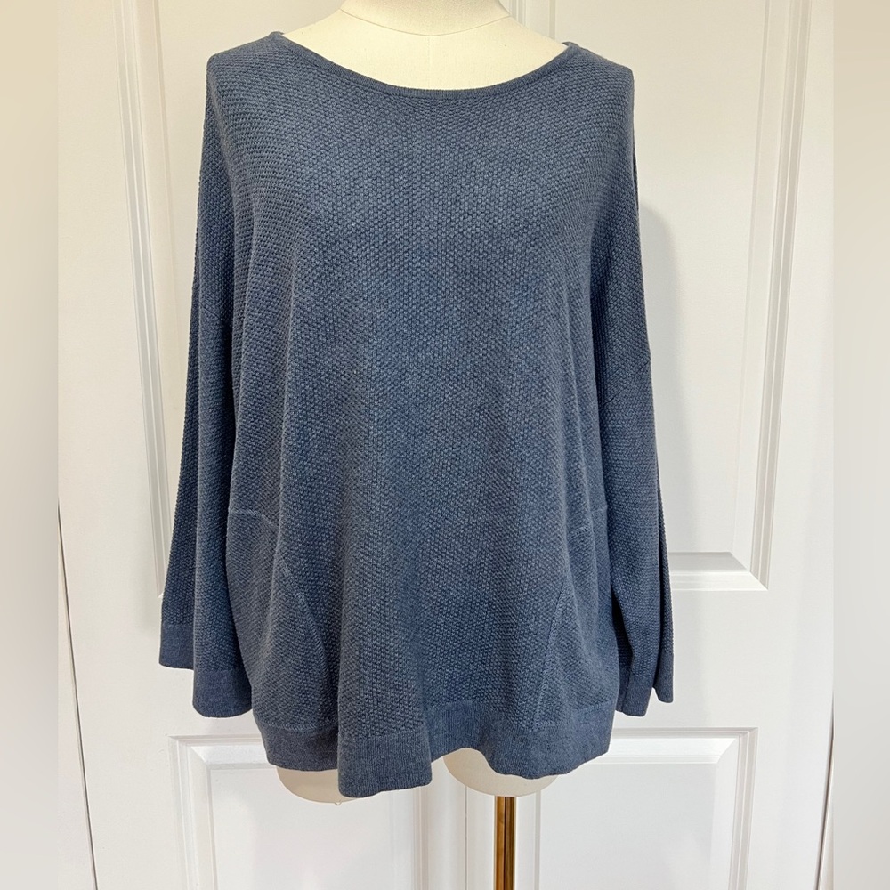 Pure J Jill cashmere cotton bend sweater